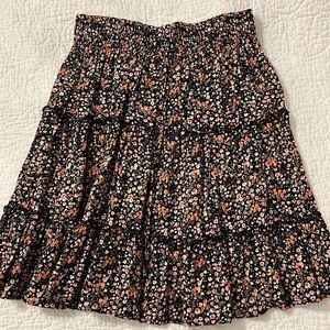 Whimsical floral skirt